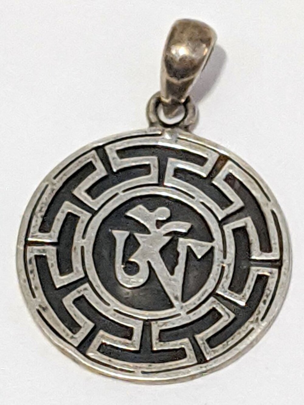 RARE VTG Hecates Wheel 925 Sterling Silver Pendant Protective Talisman